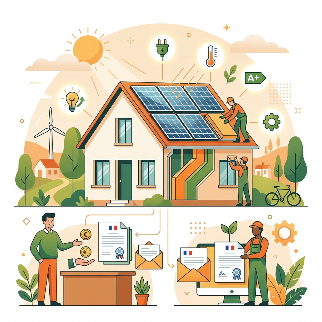 Illustration des aides et primes de l'état pour la rénovation